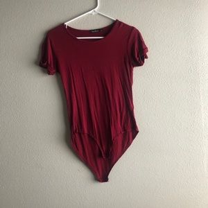 Cuffed Sleeve Bodysuit